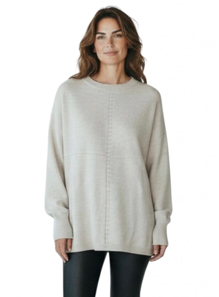 Pulover Silver Chain, Bej Deschis